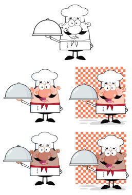 Baker, aşçı ve garson seti