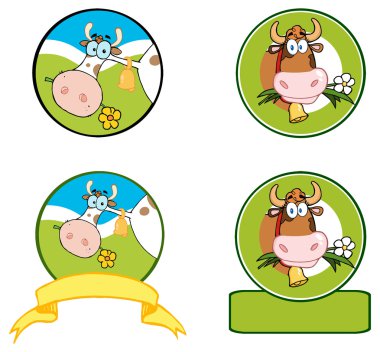 çiçek karakteri ile inek