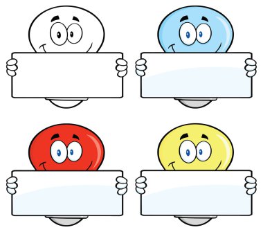 çizgi film ampul seti