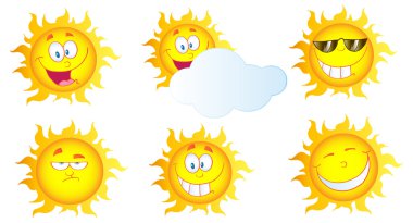 sarı güneş parlıyor