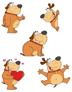 çizgi film köpekler seti