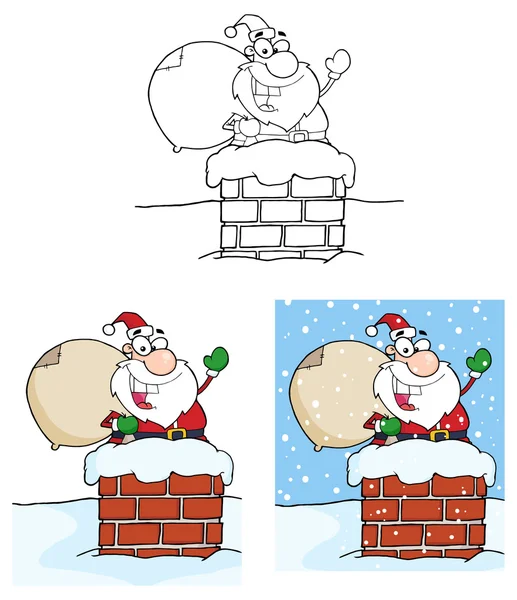 Christmas Santa Claus karakter — Stockvector