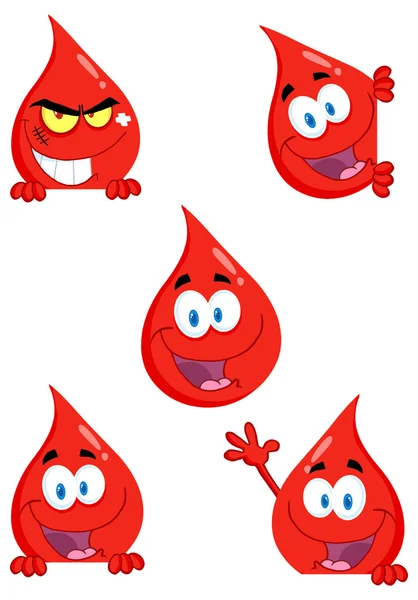 Caractère de goutte de sang — Image vectorielle