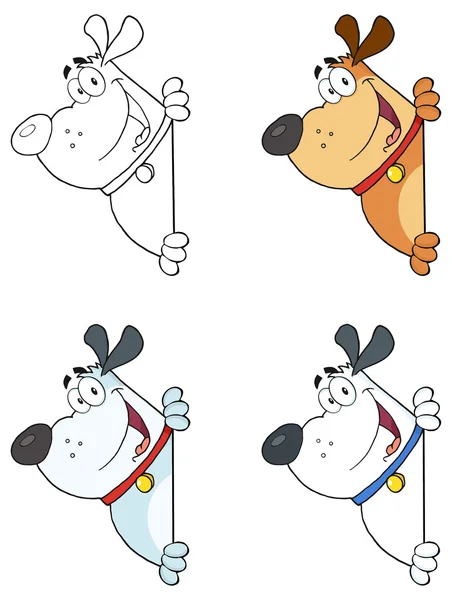 Cartoon Honden set — Stockvector