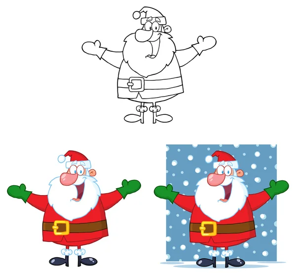 Navidad personaje de Papá Noel — Vector de stock