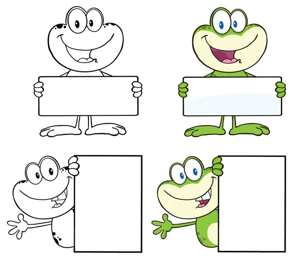 Frog animal set — Stock Vector