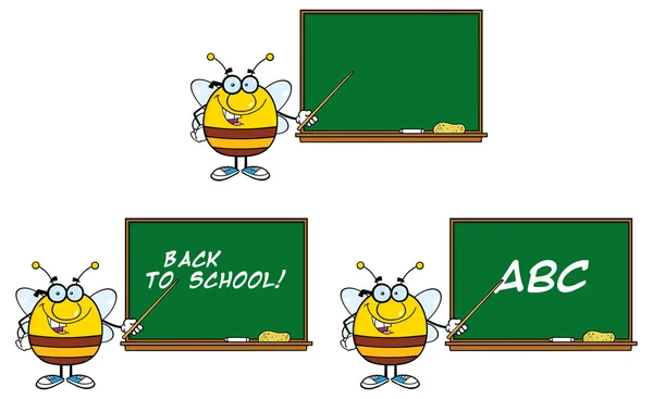 Kreskówka cute pszczoły — Wektor stockowy