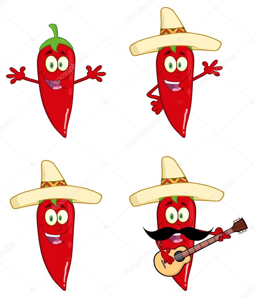 Mexican Chili Pepper set