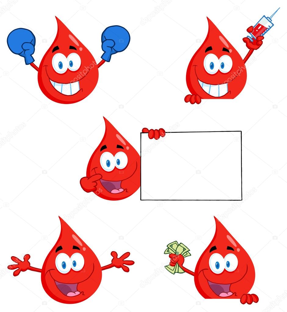 Blood Drop Character