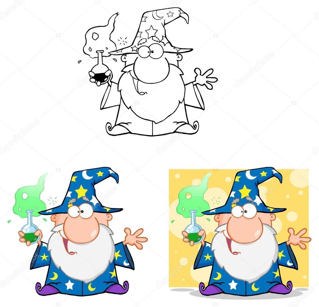 cartoon Wizard character