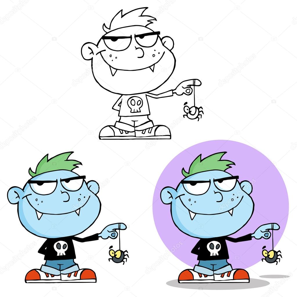 Happy Vampire Kid Cartoon Character. Stock Vector Image by ©HitToon #61108955 Happy Vampire Kid Cartoon Character. Stock Vector Image by ©HitToon #61108955