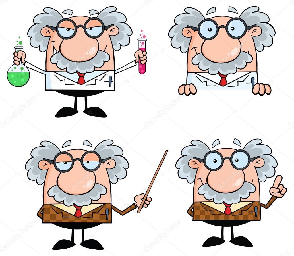 cartoon Professor character