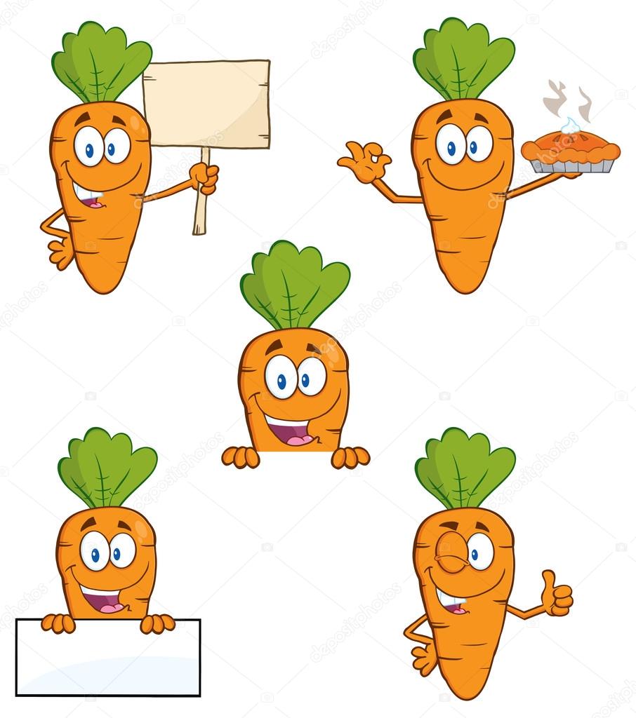 Cartoon Carrot Character Stock Vector Image by ©HitToon 61109841