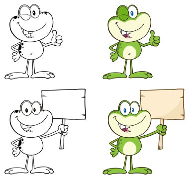 Kurbağa hayvan seti