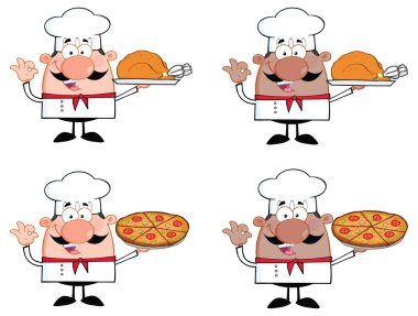 Baker, aşçı ve garson seti