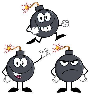 çizgi film bomba seti