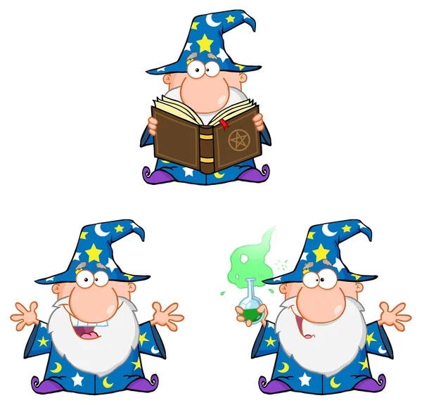 Cartoon Wizard character — Stock Vector