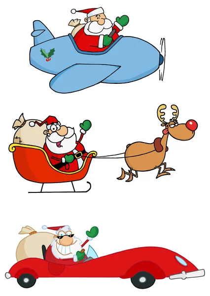 Weihnachtsmann-Charakter — Stockvektor