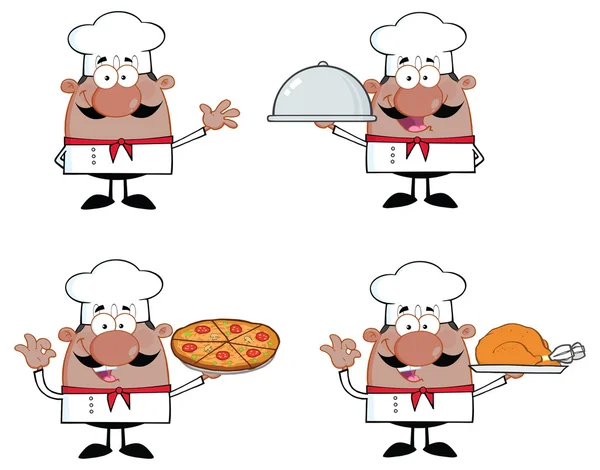 Baker, chef and waiter set — Stock Vector