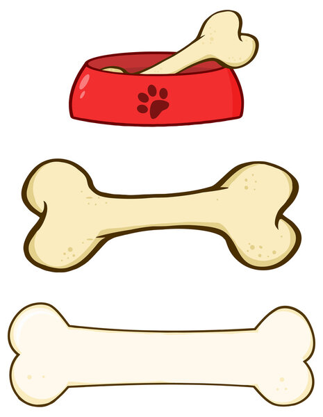 cartoon Dog Bone