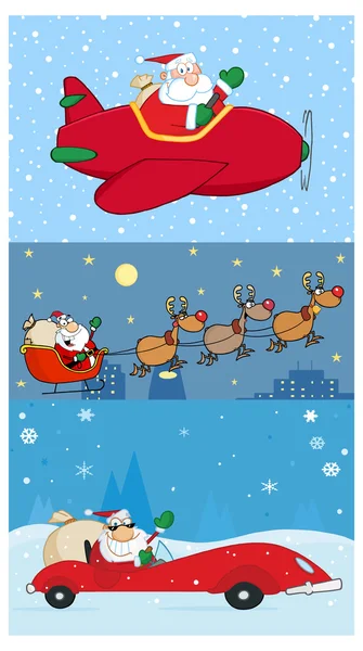 Christmas Santa Claus karakter — Stockvector