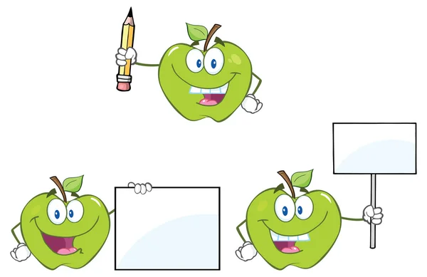 Apple character set — Stock Vector