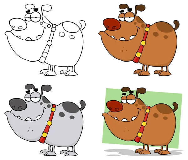 Cartoon Honden set — Stockvector