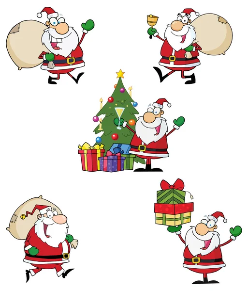 Christmas Santa Claus character — Stock Vector