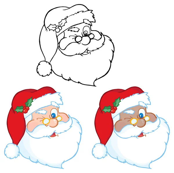 Christmas Santa Claus karakter — Stockvector