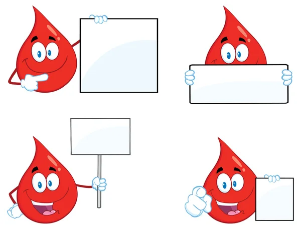 Charakter kapka krve — Stockový vektor