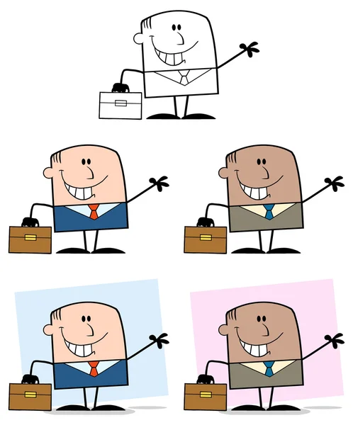 Zeichentrickfigur Geschäftsmann — Stockvektor