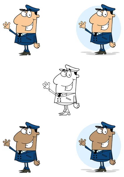 Cartoon postman character — Stock Vector