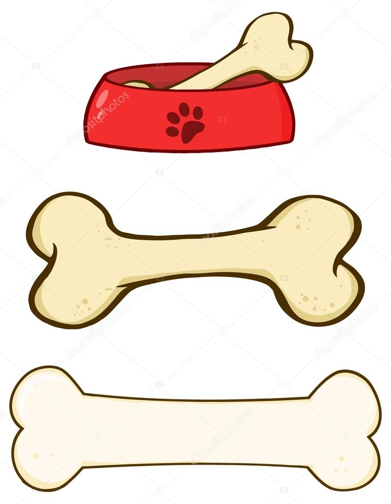 cartoon Dog Bone