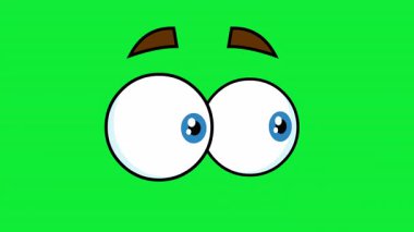 Komik Karikatür Karakteri Etrafa Bakınıyor