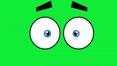 Komik Karikatür Karakteri Etrafa Bakınıyor