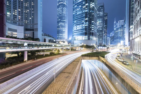 Notte dinamica della città — Foto Stock