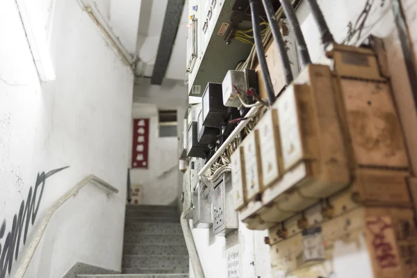 Hong Kong Tenement House Escaleras —  Fotos de Stock