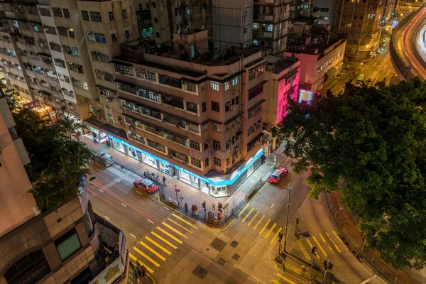 Hong Kong Downtown crossing — Stock Photo, Image