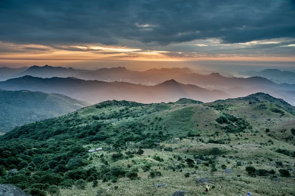 Sunrise in Hillside — Stock Photo, Image