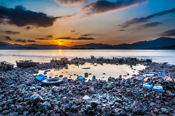 Rocky Beach Sunset — Stock Photo, Image