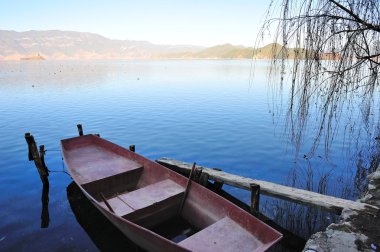 Lugu Lake in Yunnan clipart