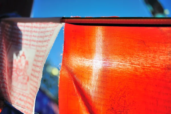 Colorida bandera del jugador ondeando — Foto de Stock