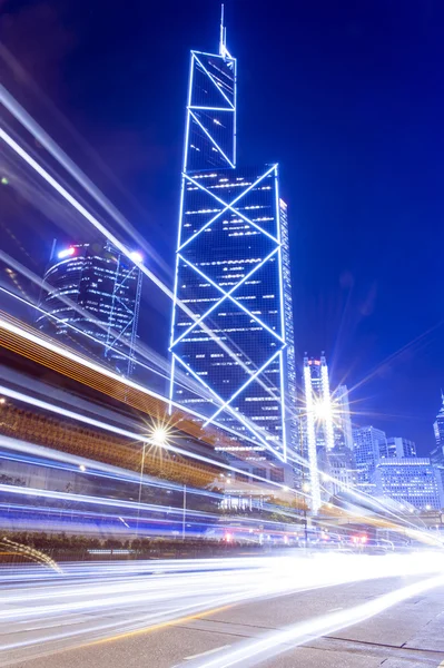 Hong Kong Auto Nachtloipe — Stockfoto