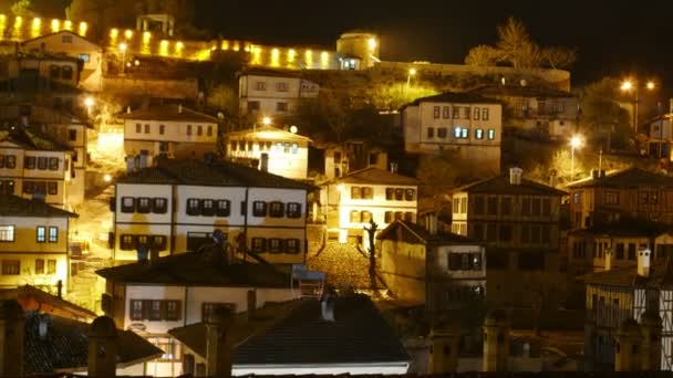 Traditionelles anatolisches Dorf safranbolu — Stockvideo