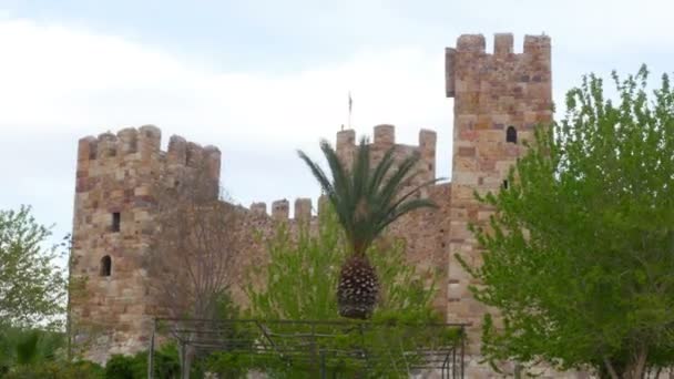 Castelo de Candarli na Turquia — Vídeo de Stock