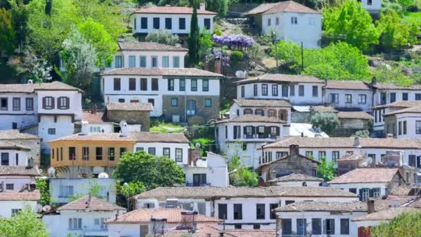 Casas históricas en Sirince Village — Vídeo de stock