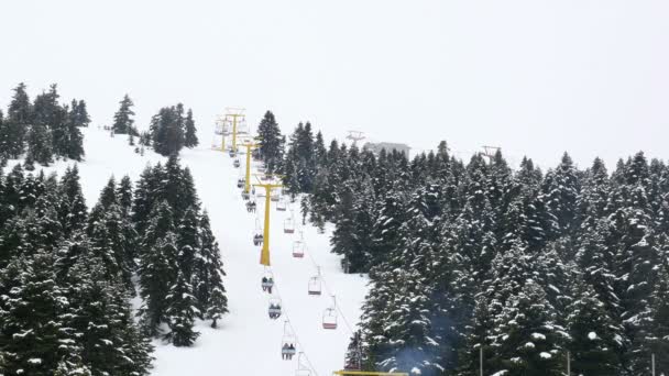 Inverno neve esporte centro — Vídeo de Stock