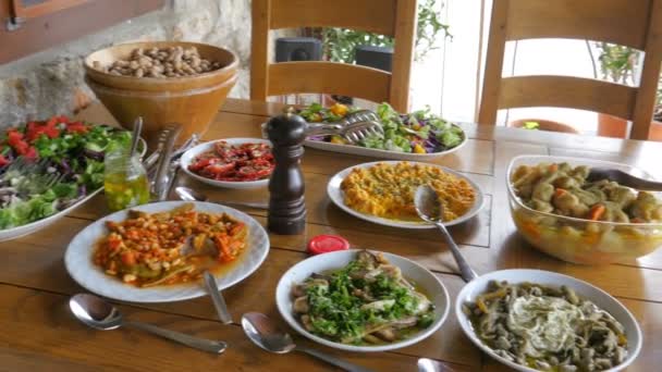 传统土耳其开胃菜 — 图库视频影像