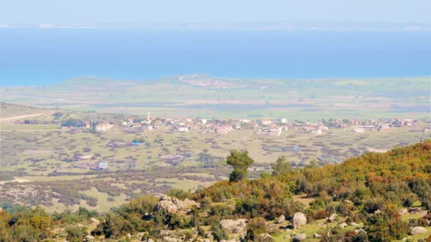 Casas de piedra tradicionales en Turquía — Vídeos de Stock