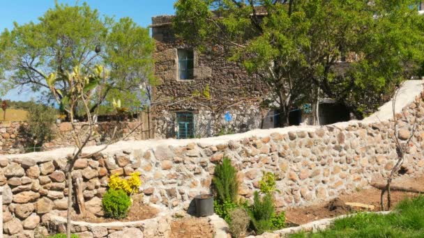 Casas de piedra tradicionales en Turquía — Vídeos de Stock